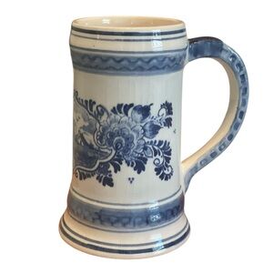 Delft Blue and White Hand painted beer mug Made in Holland